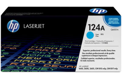 HP 124A Cyan Original LaserJet Toner Cartridge (Q6001A) HP 124A Cyan Original LaserJet Toner Cartridge (Q6001A)
